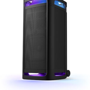 SONY Tower 9 Massive BASS & Powerful sound, 25 Hrs Battery, 360 Party Sound & Light Bluetooth Party Speaker (Black, Stereo Channel)