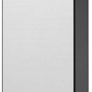 Seagate One Touch with Password Protection for Windows & Mac with 3 years Data Recovery Services - Portable 1 TB External Hard Disk Drive (HDD) (Silver)