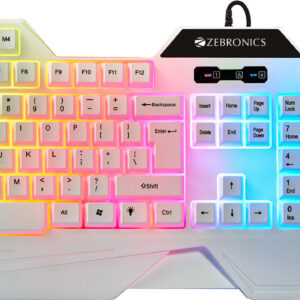 ZEBRONICS Zeb-Optimus(Zeb-KMC 2) Wired USB Standard Gaming Keyboard Compatible with Desktop, Laptop, Mac