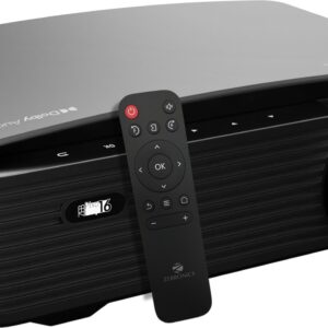 EBRONICS ZEB-PIXAPLAY 16 (10000 lm / 1 Speaker / Remote Controller) Portable Full HD 1080p Native Resolution with 4K Support, 200 Inch Screen Size, USB, HDMI, AV, AUX, WIFI, Bluetooth, Smart Apps, Miracast, Airplay, Dolby Smart Projector  (Black)